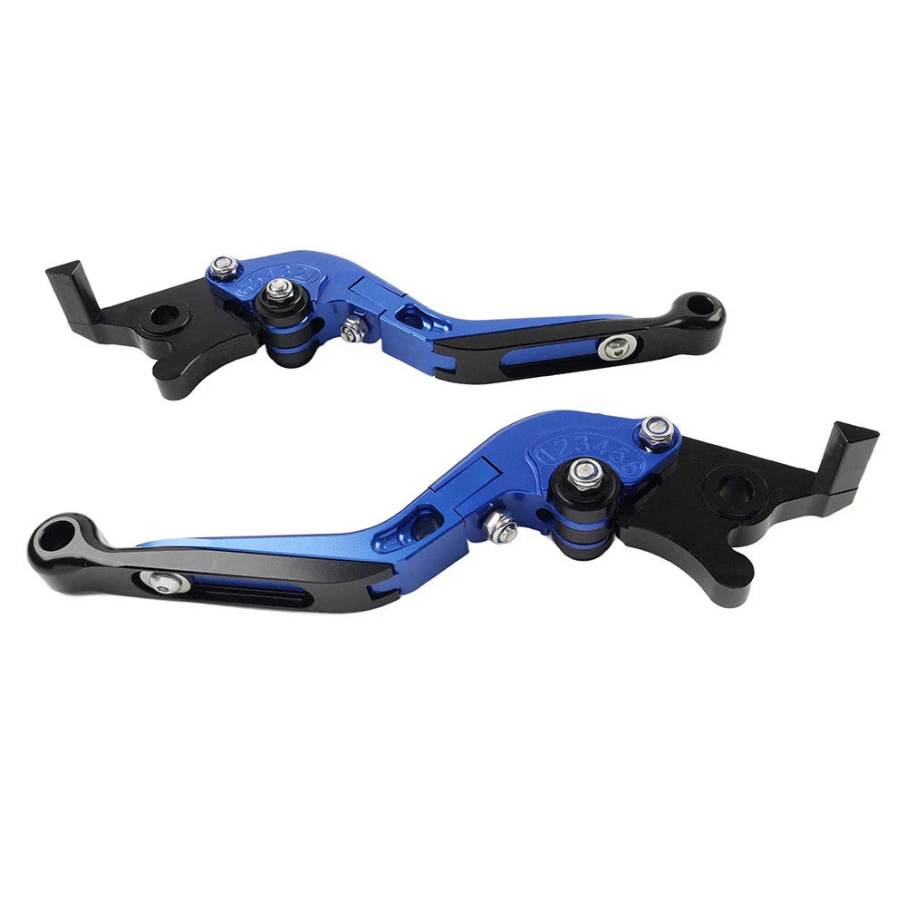 Blue Extendable Brake Clutch Levers for Ducati Panigale (899-1299, V2)