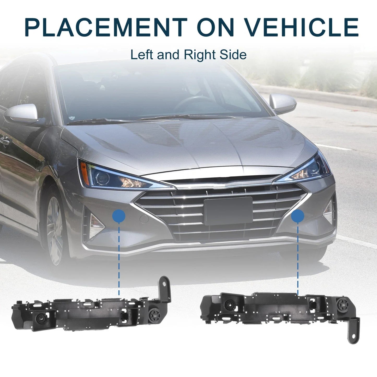 Front Bumper Retainer Bracket 2 x for Honda HR-V (2016-2023)