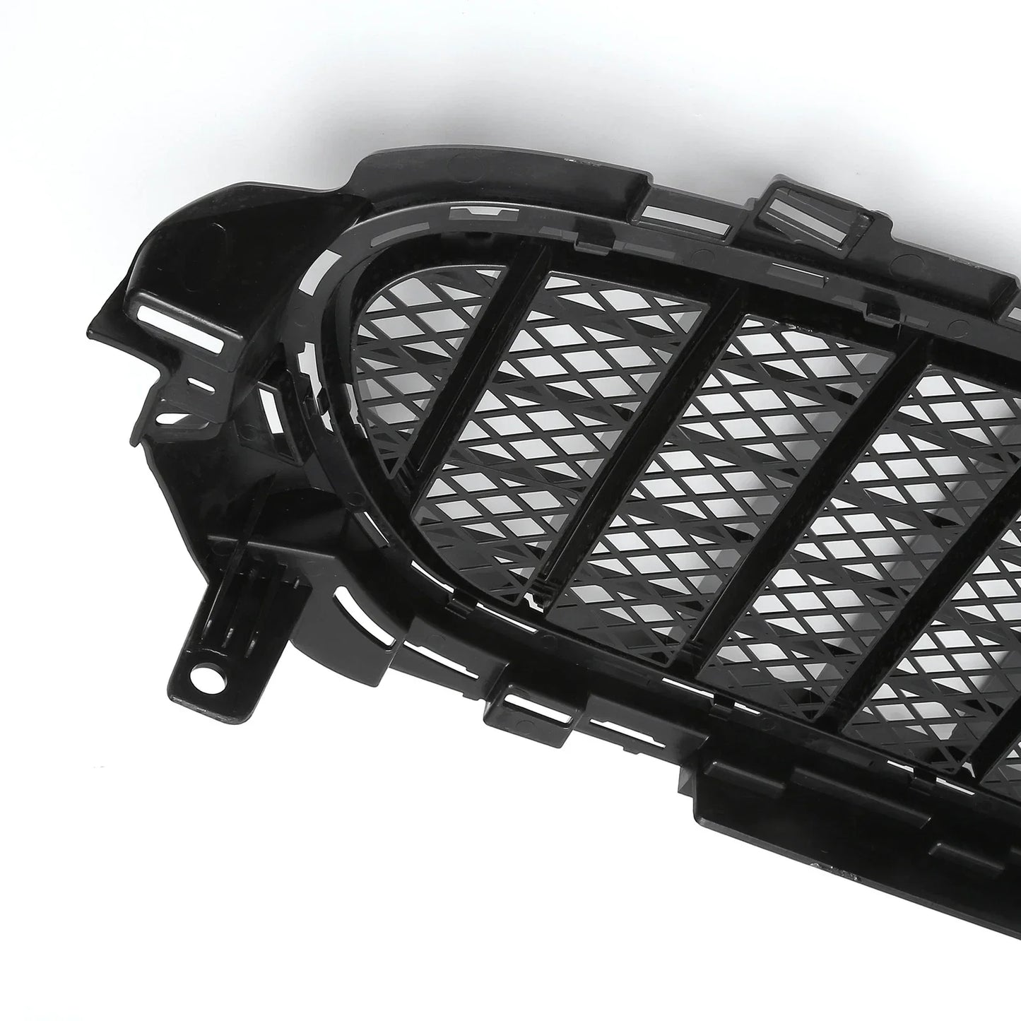 Front Upper Bumper Grille for Mercedes E200 AMG Body Styling Black (2017-2023)