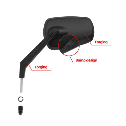 Black Rear View Mirrors for Harley Touring Street Road Glide (1982 - 2024)