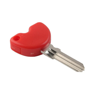 Uncut Blade Blank Key for Vespa Piaggio 3VTE Fly 125 200 GTS250 300 Red