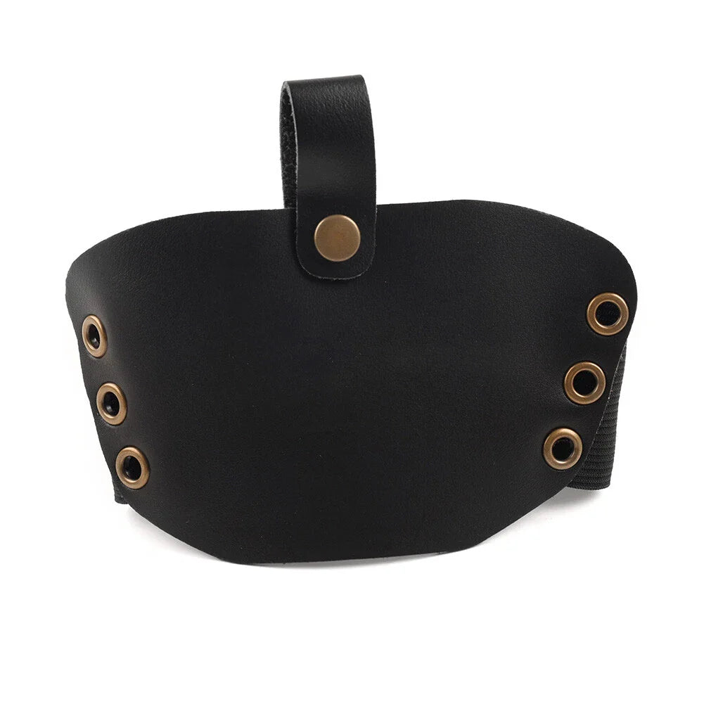Leather Shifter Cover Boot Protector for Motorcycle - Black