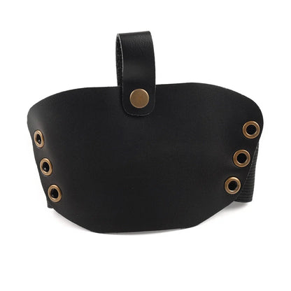 Leather Shifter Cover Boot Protector for Motorcycle - Black