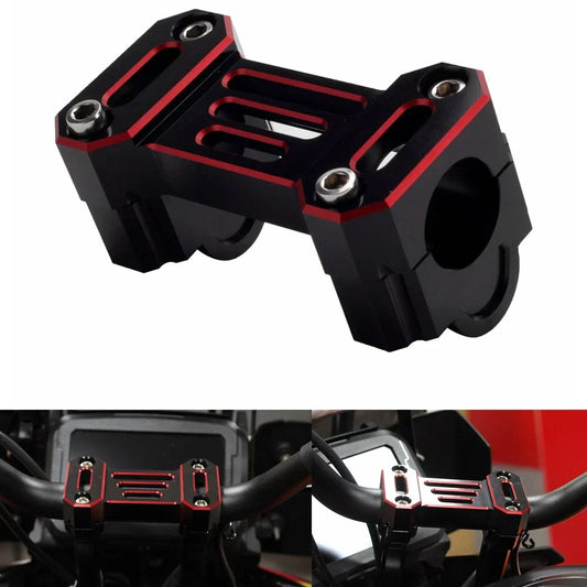 1" Handlebar Riser Extension w/Top Clamp Cover for Harley Pan America 1250 (21-23)