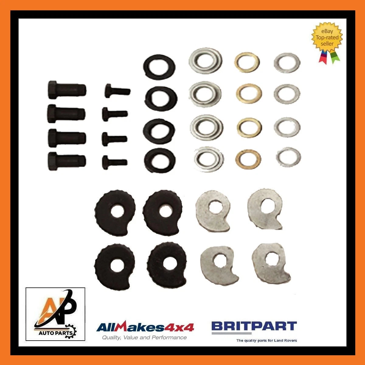 Front and Rear Drum Brake Adjuster Kit for Land Rover Series 2 and 3 (1958–1984)