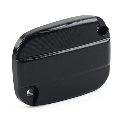 Black Brake Cylinder Reservoir Cover Cap for Harley Touring Road King Road Glide (2009-2023)