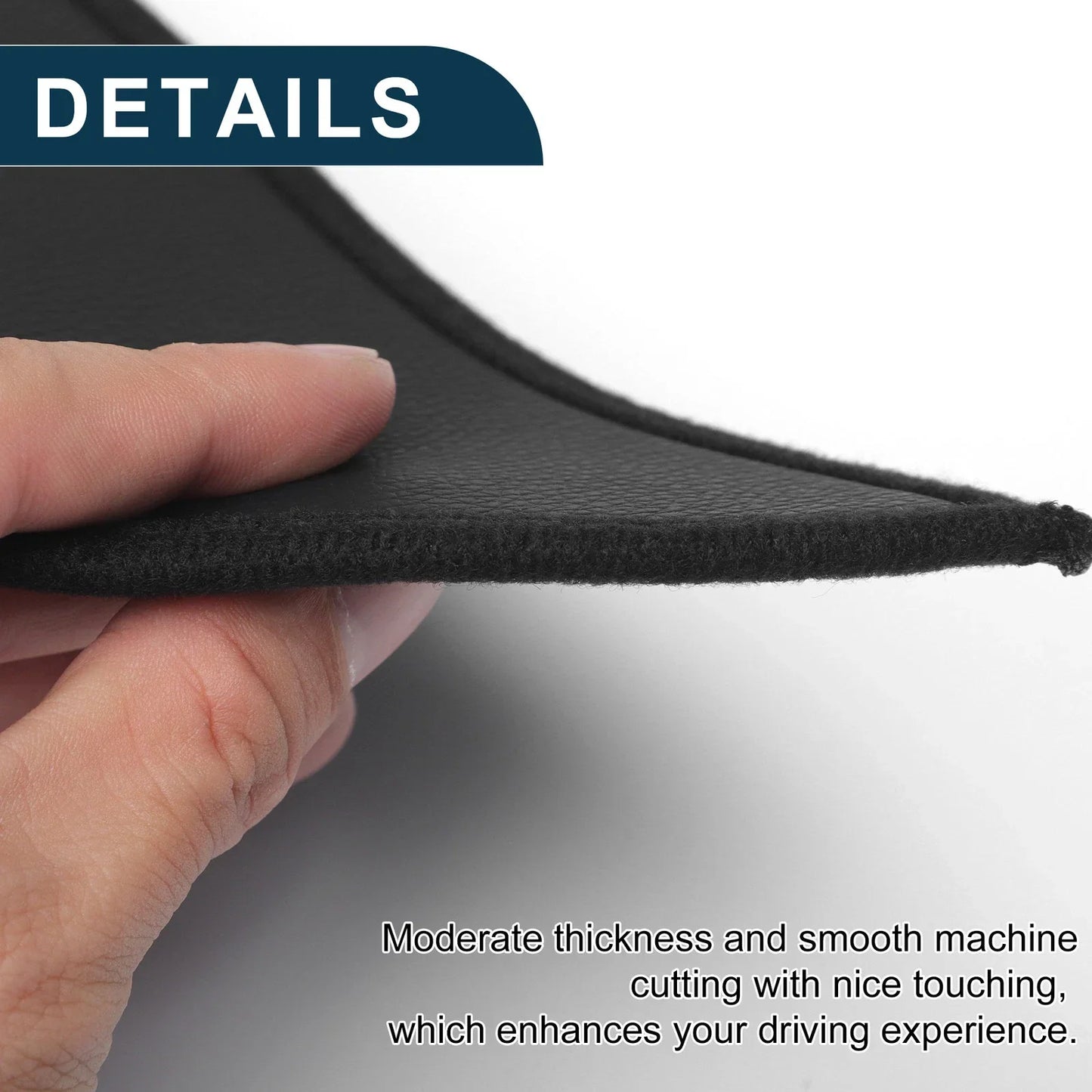 Car Door Anti Kick Pad Sticker Protector for Honda Fit (2014-2019) Black 1 Set