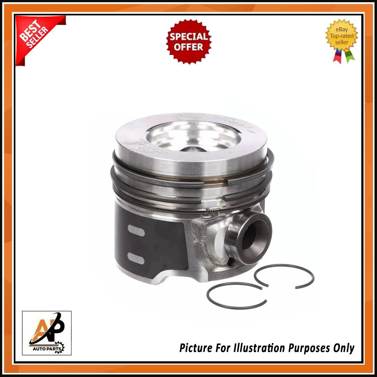 Engine Piston Ring Set Replacement for Citroen 1.6 HDi BlueHDi DV6 (DV6)
