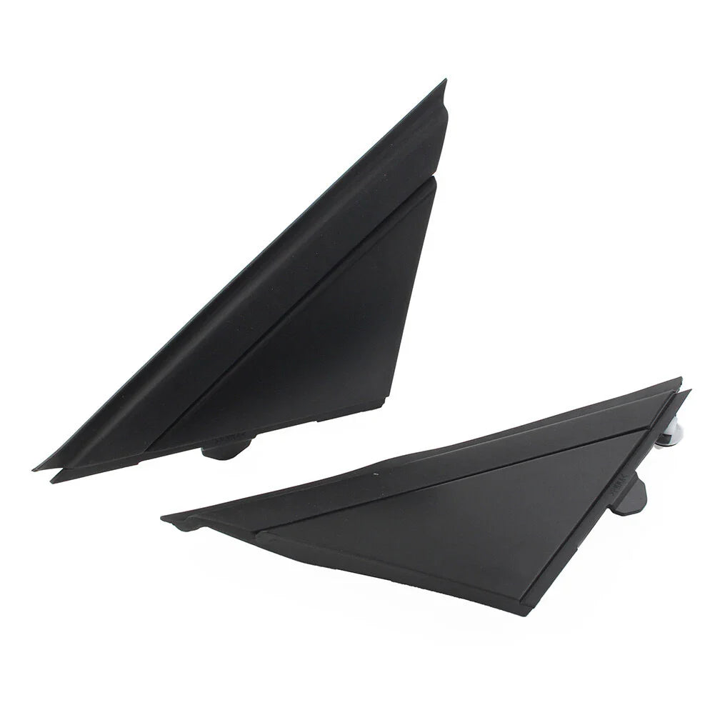 Matte Black Door Mirror Flag Covers for Fiat 500 (2012-2019)