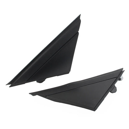 Matte Black Door Mirror Flag Covers for Fiat 500 (2012-2019)