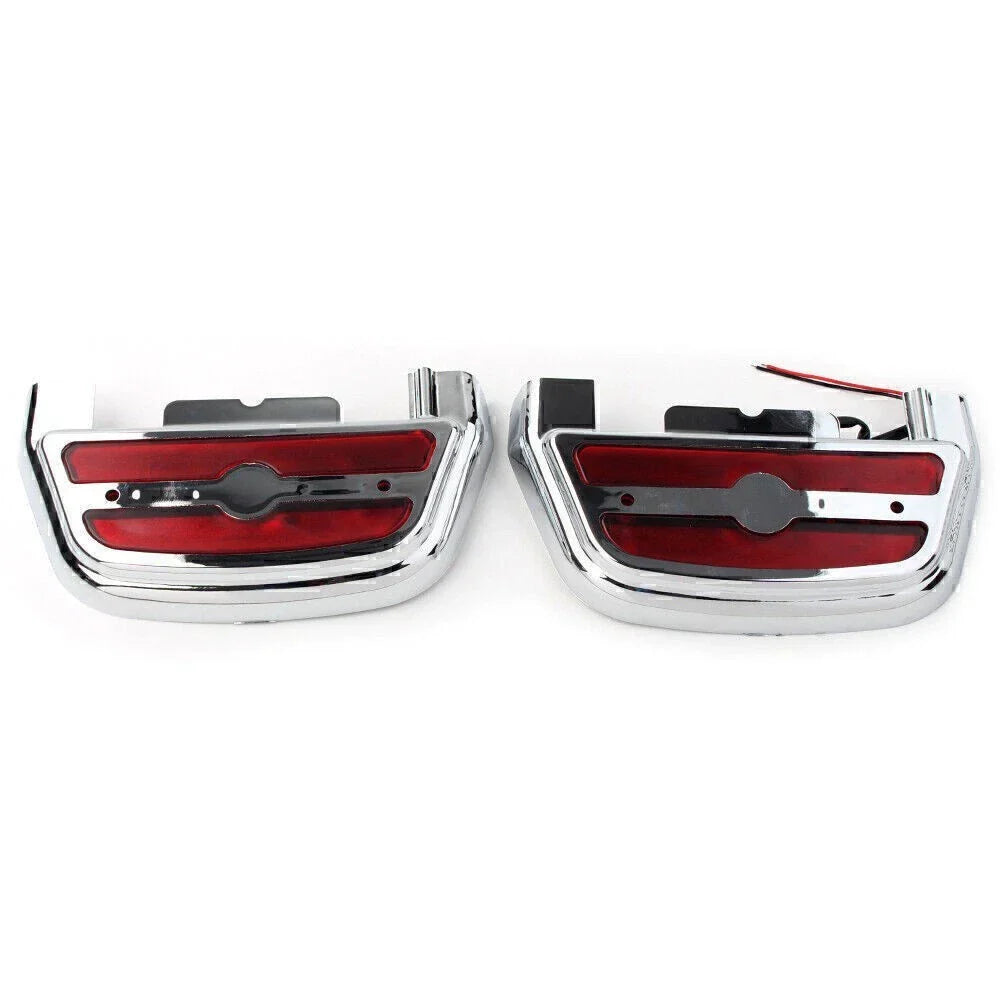 LED Light Passenger Footboard Cover for Harley Touring Road King (2014-2023)