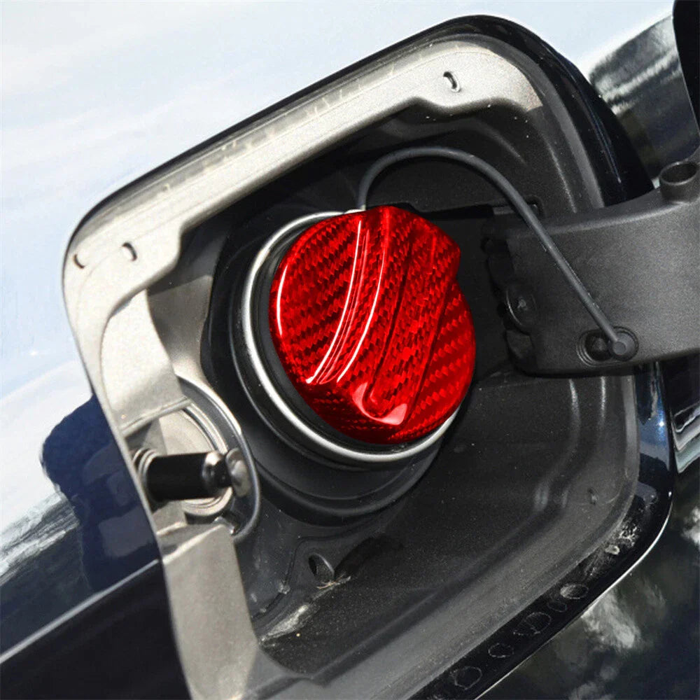 Red Carbon Fiber Fuel Tank Cap Cover Trim for BMW 1 3 5 M3 M4 M5 X3 X5 Z4