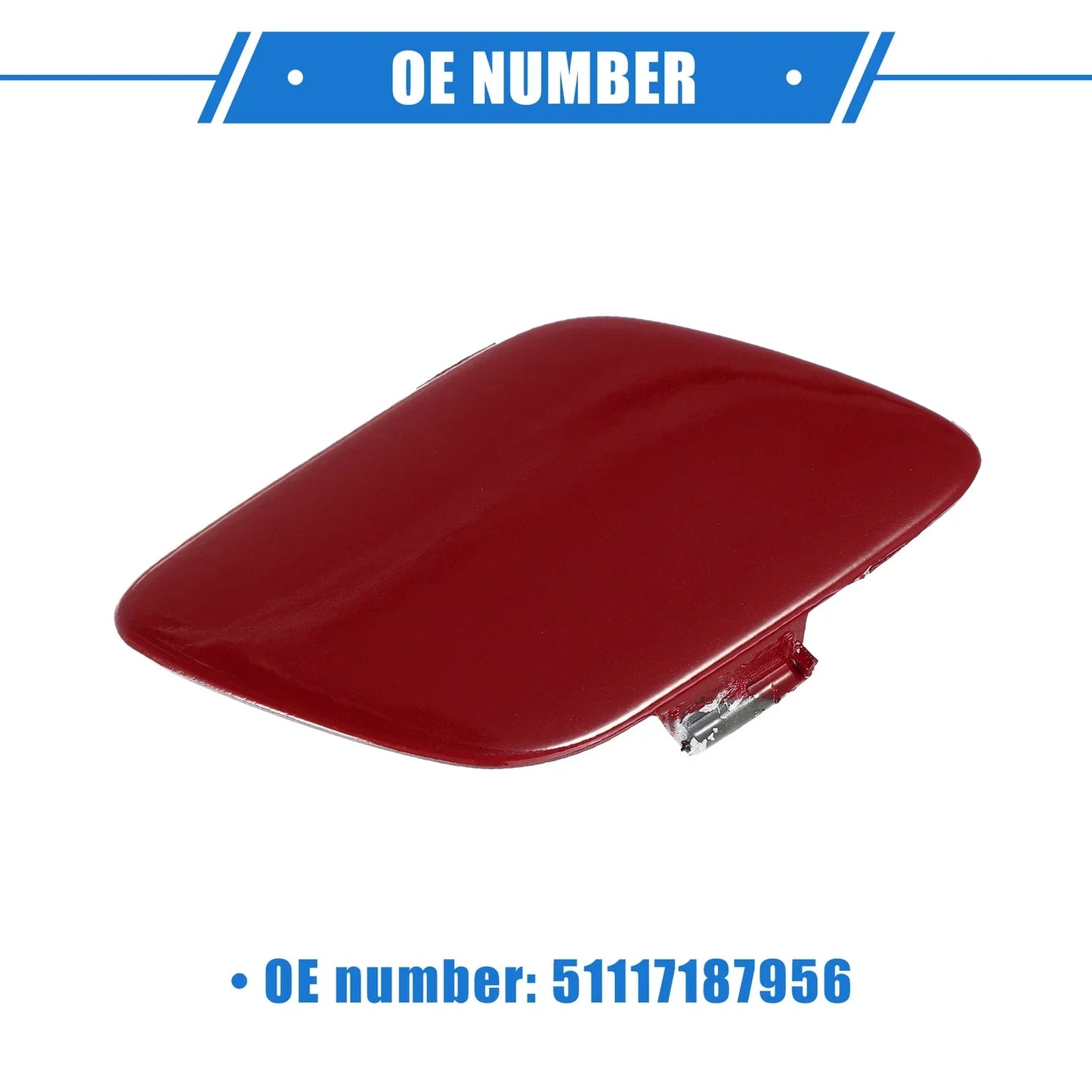 Tow Hook Eye Hole Cover Cap for BMW E92/E93 (2007-2010) Red Front Right