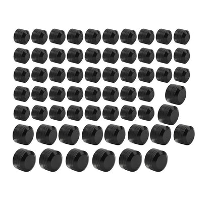 62X Engine Bolt Caps for Harley Road King Street Glide (2007-2016) Black