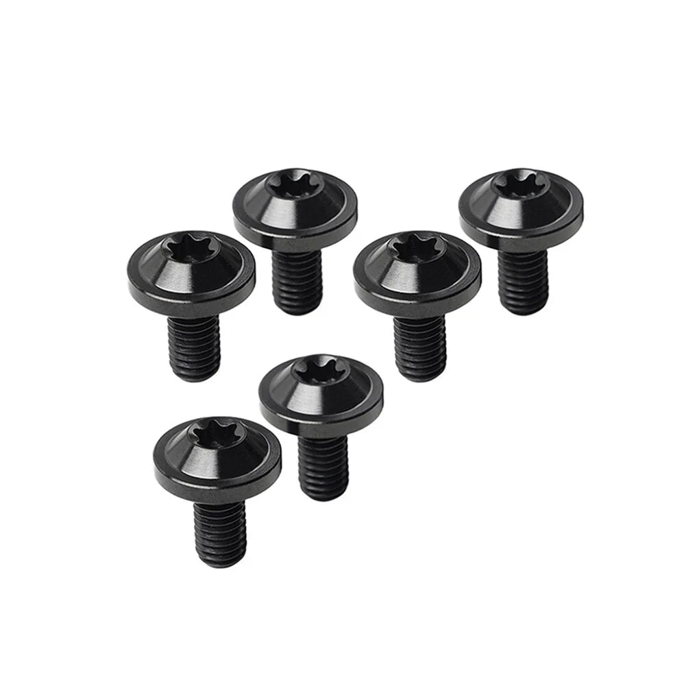6 x Black Titanium M6x15mm Torx Head Bolts for Bike Motorcycle