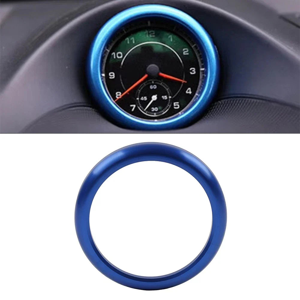 Stopwatch Compass Clock Cover Ring for Porsche 911 718 Boxster Cayenne Macan (2017-2023)