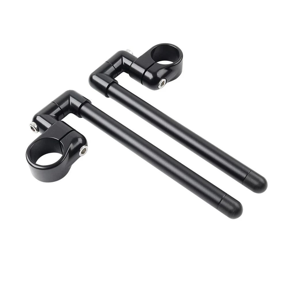 7/8" Black Clip-On Handlebar for Motorcycle Cafe Racer (Universal)