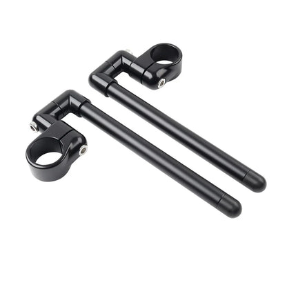 7/8" Black Clip-On Handlebar for Motorcycle Cafe Racer (Universal)
