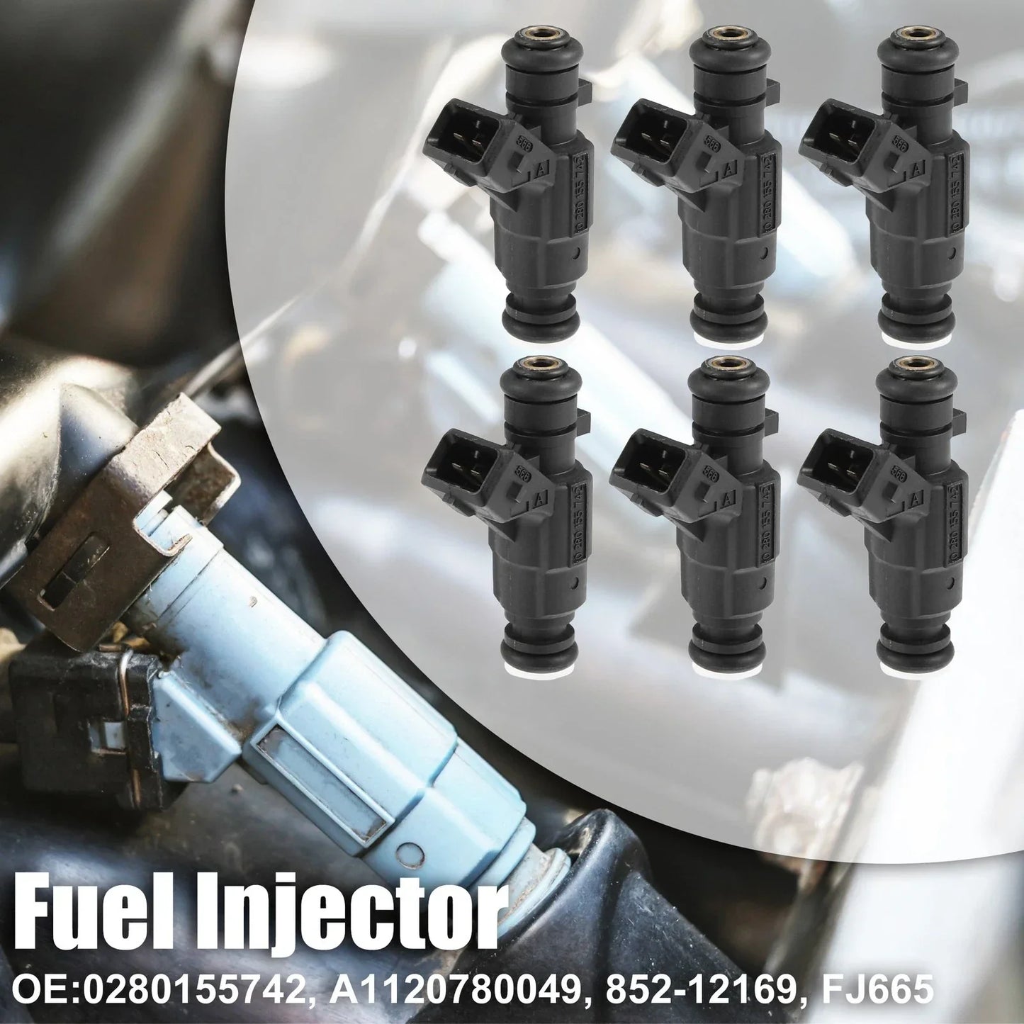 6 x Fuel Injectors for MERCEDES-BENZ W210 E320 3.2 (1997-2002)
