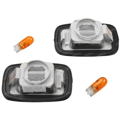 Clear Side Indicator Repeaters / Flashers for Toyota Hilux RZN169 RZN174