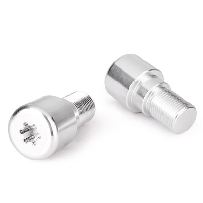 18mm Silver Motorcycle Dirt Bike Handlebar Grips End Cap Plugs (All Years)