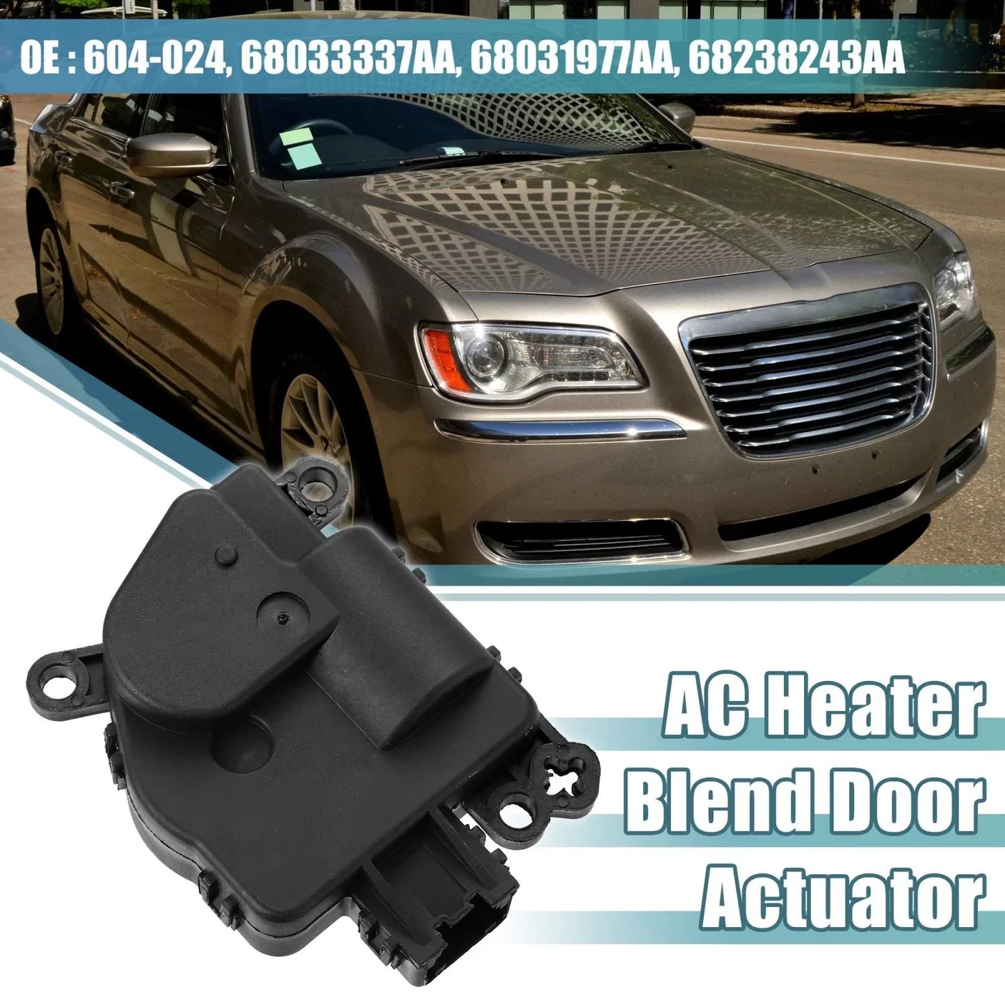 AC Heater Blend Door Actuator for Chrysler 300, Dodge (2015-2016)