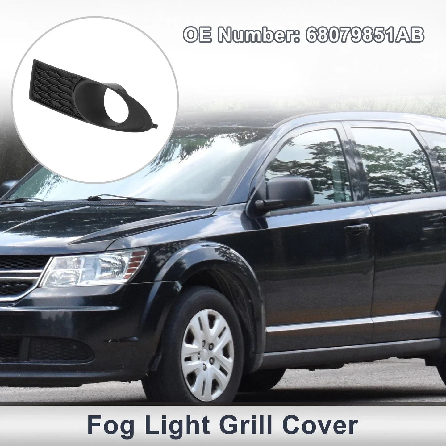 Front Left Fog Light Grill for Dodge Journey (2011-2020) - 1 x Piece