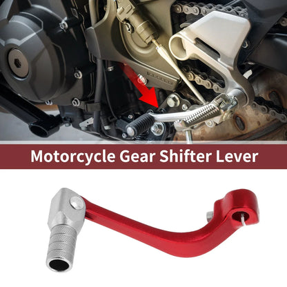Folding Motorcycle Gear Shifter Lever for Honda CRF110F (2013-2018) Red Silver