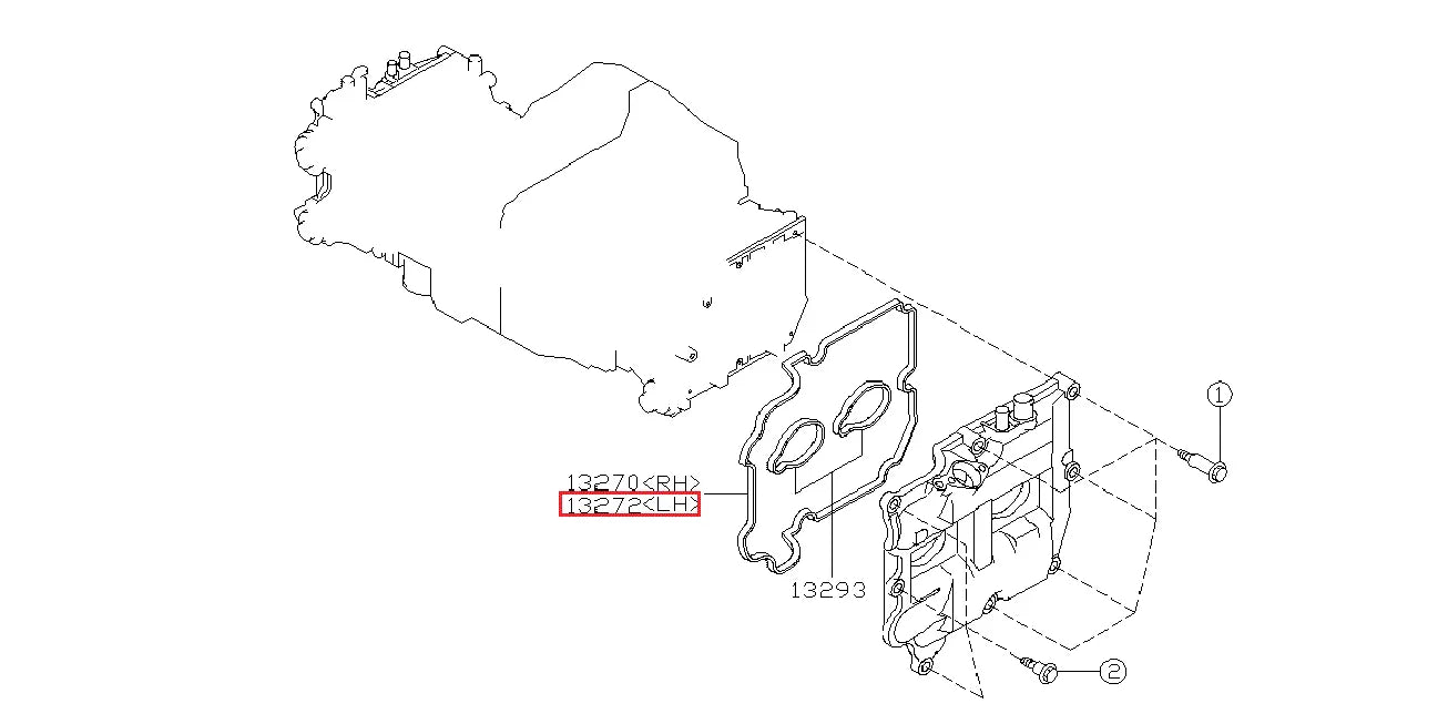 Left Side Rocker Cover Gasket Seal for Subaru EJ255 EJ257 (2005-2020)