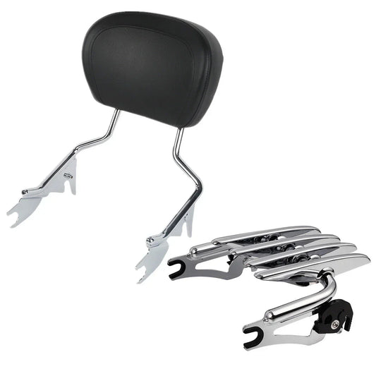 Backrest Sissy Bar & Luggage Rack for Harley Touring Road King (09-25)
