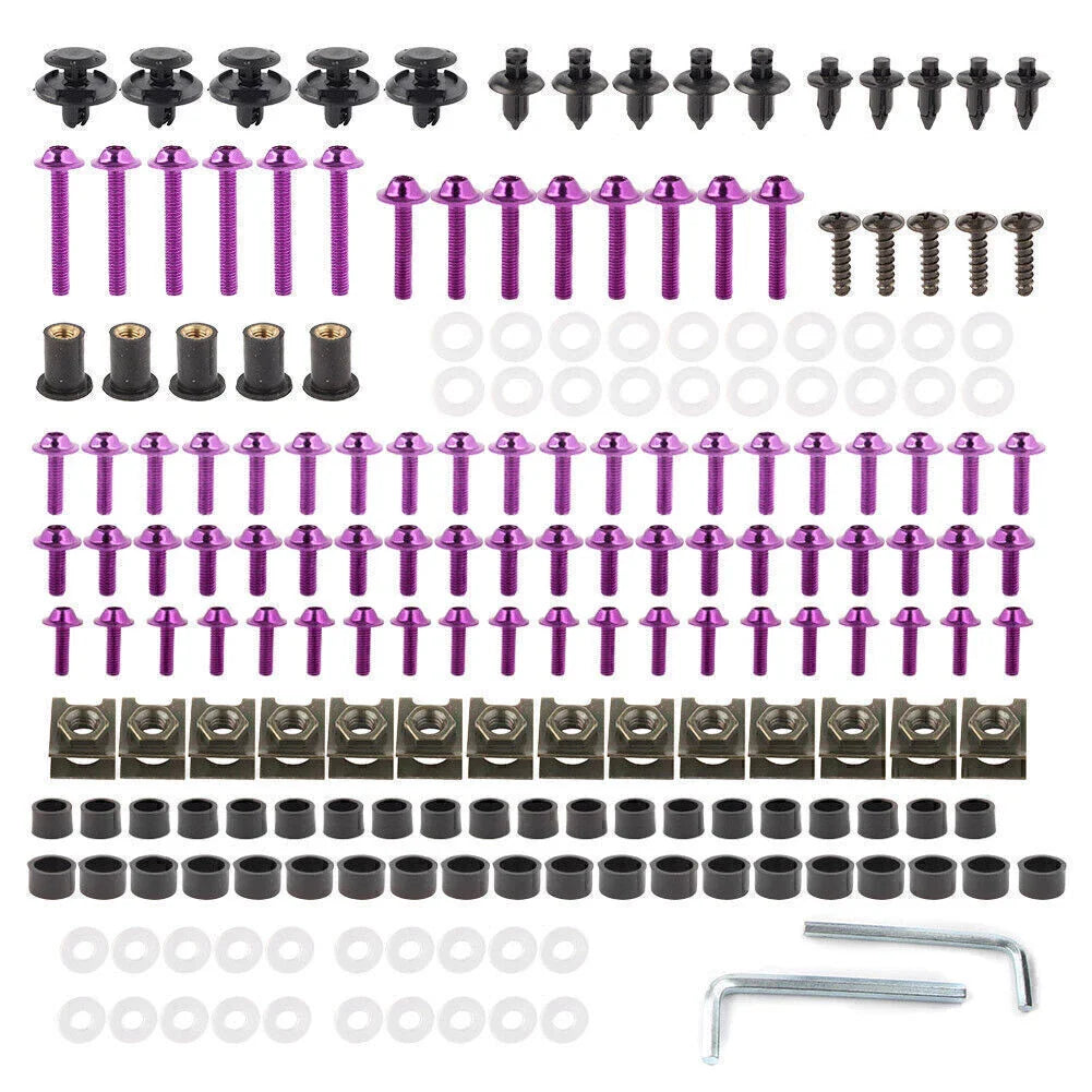 Fairing Bolt Body Screws Nuts Set for Honda CBR250R CBR300R CBR650 (2011-2023)