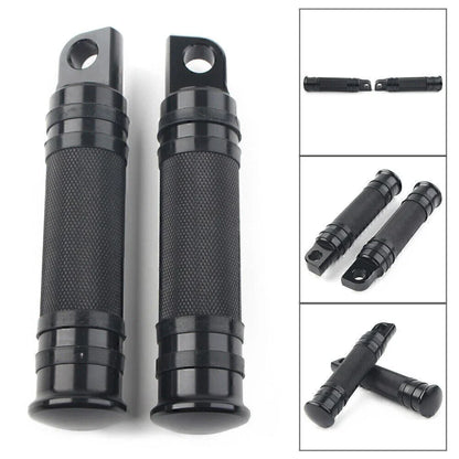 Aluminum Male Mount Footpeg Pegs for Harley Davidson  -  Black
