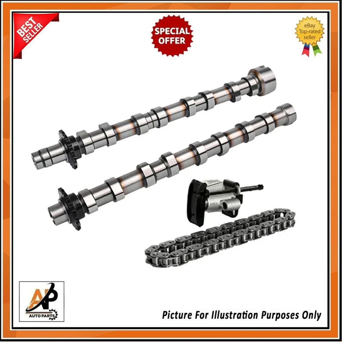 Exhaust and Inlet Camshaft with Chain Kit OEM for Peugeot Expert (2010–2019)