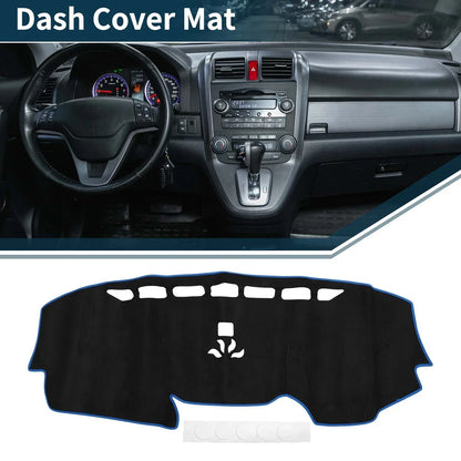 Dashboard Cover Mat for Honda CR-V 2017-2022 Sun Protector Pad Black Blue