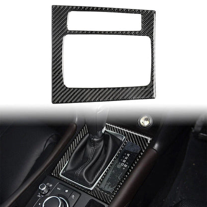 Carbon Fiber Gear Shift Panel Cover for Mazda 3 Axela (2017-2018)