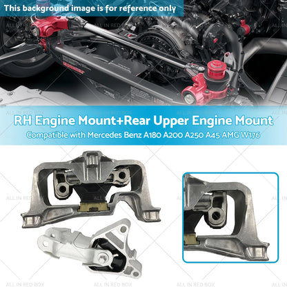 RH Engine Mount & Rear Upper Mount for Mercedes-Benz A180 A200 A250 A45 (2013-2023)