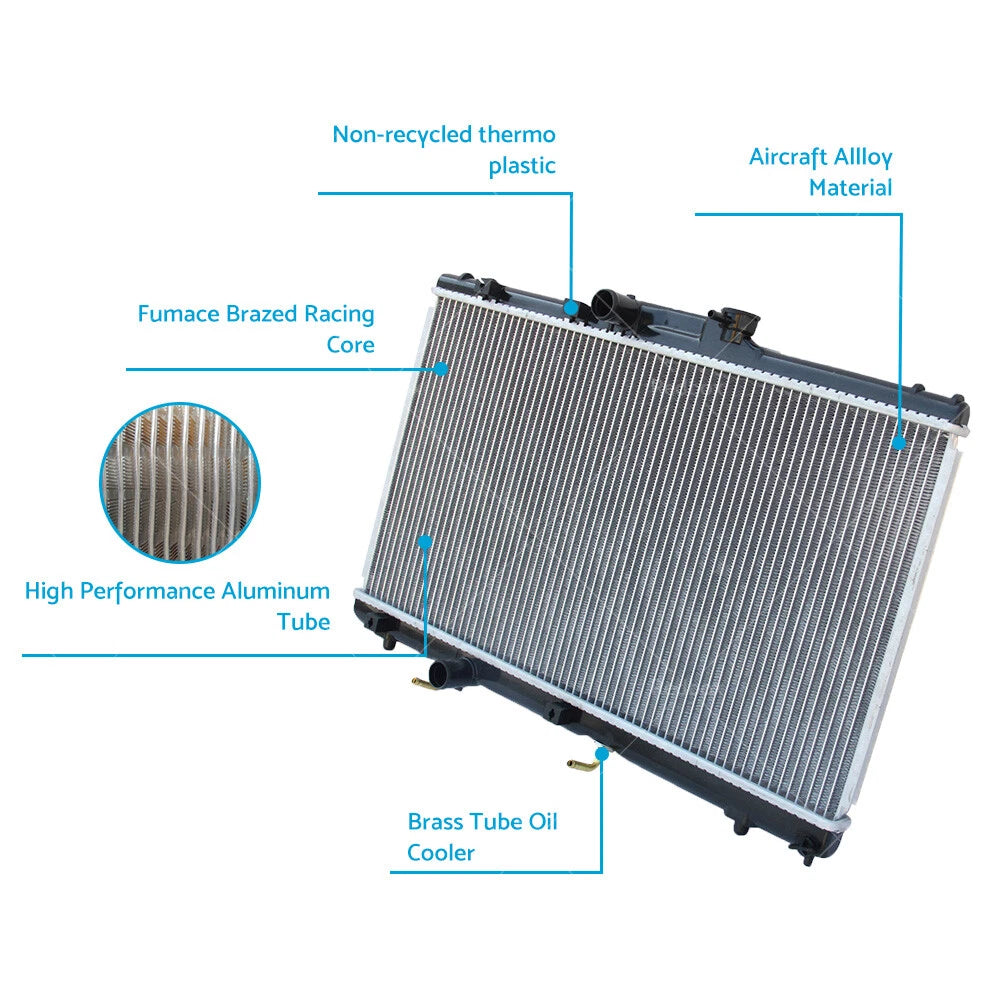 Alloy & Plastic Radiator for Toyota Corolla AE100 AE102 1.6 (1994-1999)