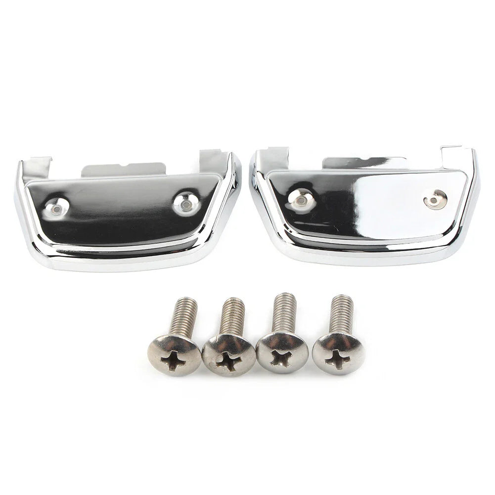 Chrome Passenger Footboard Covers for Harley Touring Road Glide (2014-2023)