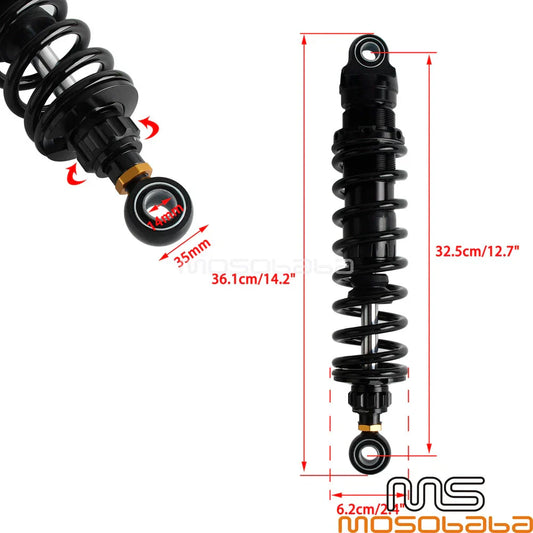 13" Rear Shocks for Harley Ultra Classic Street Glide Road Glide (2014-2023)