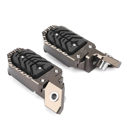 Wide Foot Pegs Pedals Rest Brown for BMW R1200GS R1250GS (2013-2023)