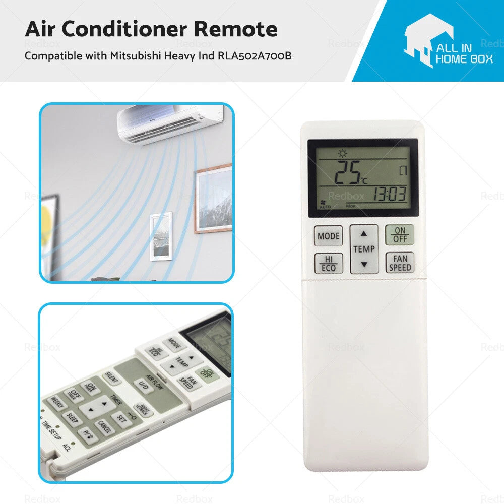 A/C Remote Control for Mitsubishi Heavy Ind (RLA502A700S)