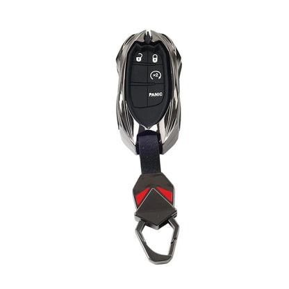 Smart Key Fob Shell Cover Black for Dodge Durango, Jeep Cherokee (2011-2023)