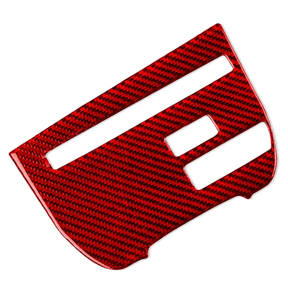 Carbon Fiber Red Central Console CD Panel Cover Trim for Nissan GTR R35 (08-16)