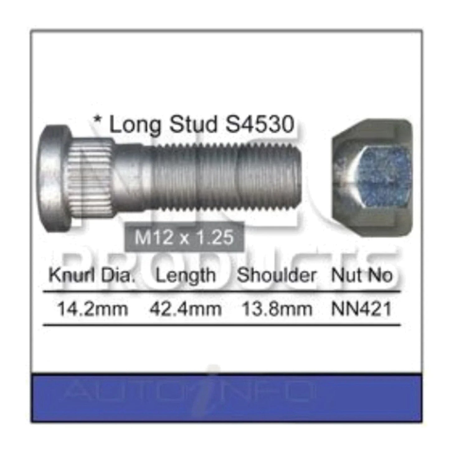 Front Wheel Stud & Nut for Nissan Skyline R32/R33/R34 (1989-2000)