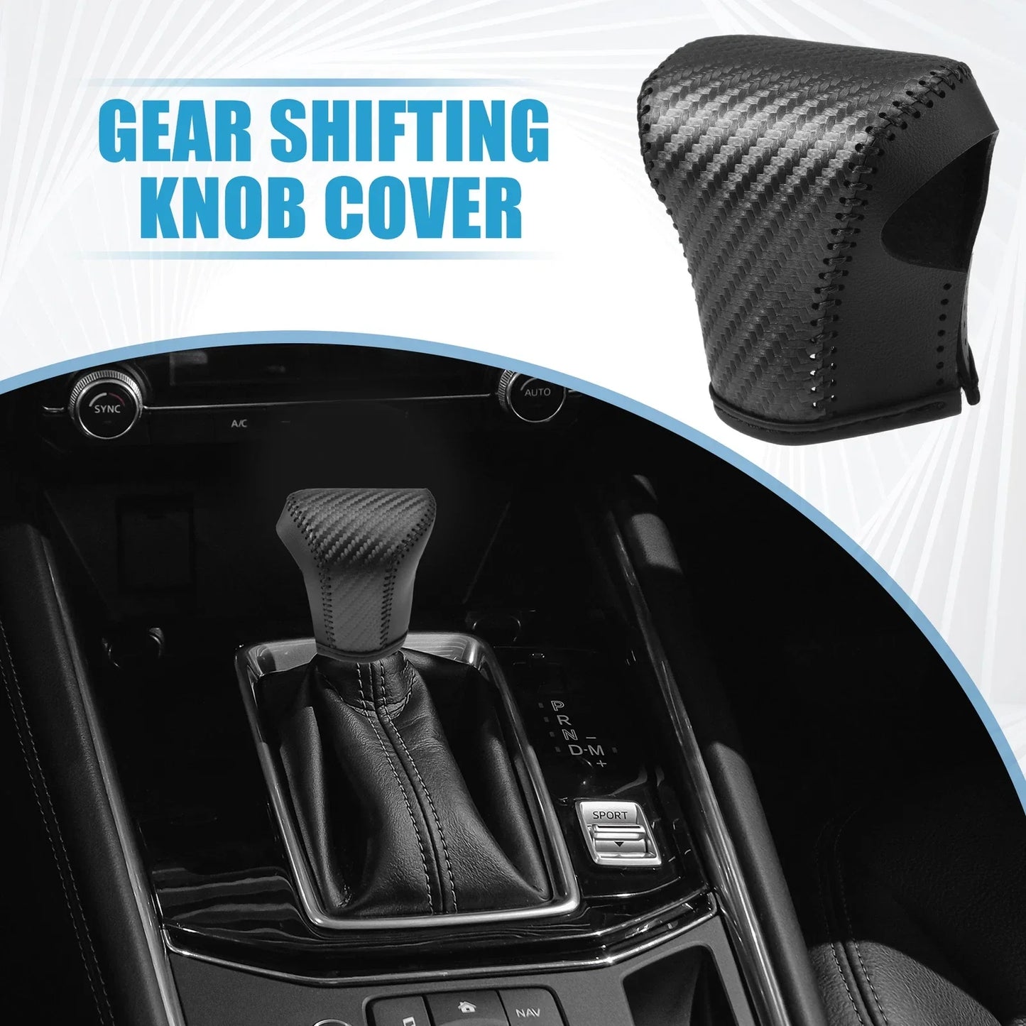 Gear Shift Knob Cover for Lexus UX 200, UX 250h (2019-2022) - Black