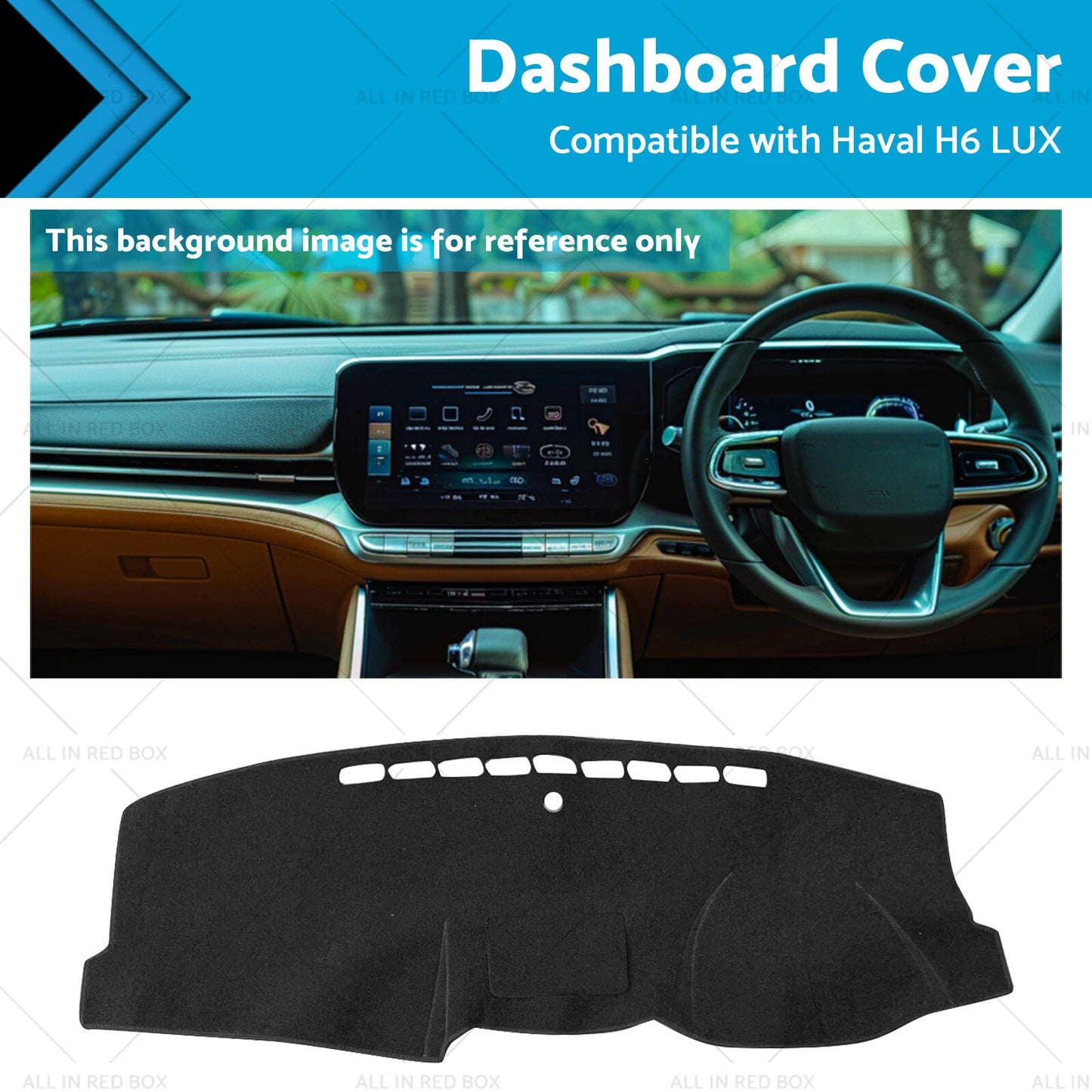 Dashboard Sun Cover for Haval H6 LUX (2016-2020) Black