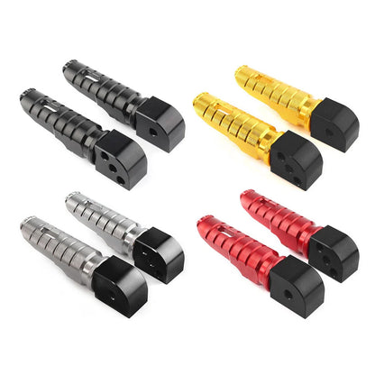 Black Rear Passenger Foot Rest Pegs for Kawasaki Ninja ZX-6R ZX-10R