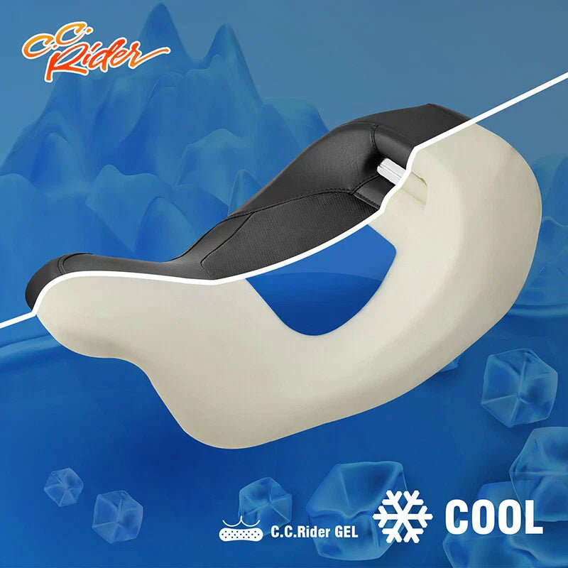Driver Passenger Gel Seat for Harley CVO Street Electra Glide (2009-2023)