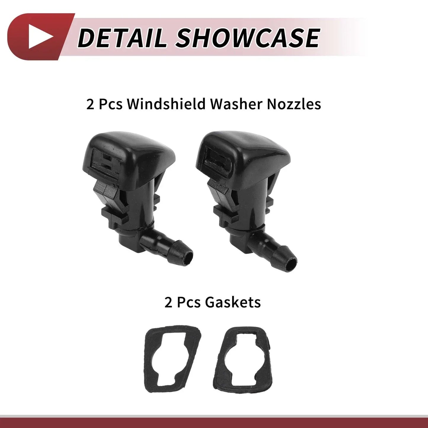 Windshield Washer Nozzle 2 x for Dodge Charger, Chrysler 300 (2006-2010)