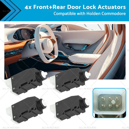 4x Door Lock Actuators for Holden Commodore VX VU VT VY (1999-2005)